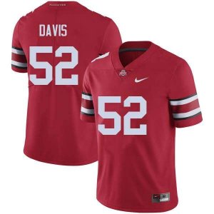 NCAA Ohio State Buckeyes Men's #52 Wyatt Davis Red Nike Football College Jersey FVL2545XW